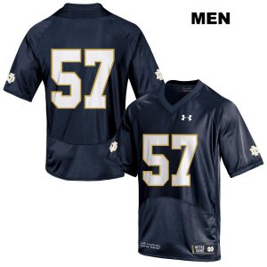 Notre Dame Fighting Irish Men's Jayson Ademilola #57 Navy Under Armour No Name Authentic Stitched College NCAA Football Jersey LEU3599SO